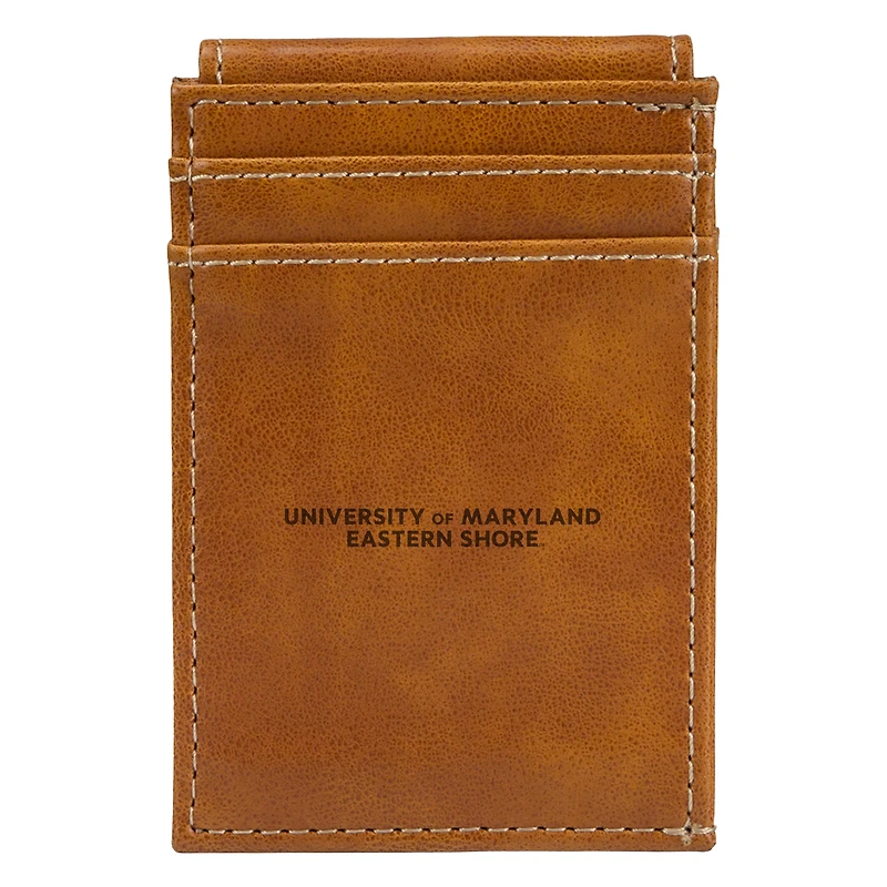 Brown Maryland Eastern Shore Hawks Front Pocket Wallet