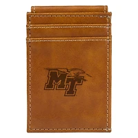 Brown MTSU Blue Raiders Front Pocket Wallet