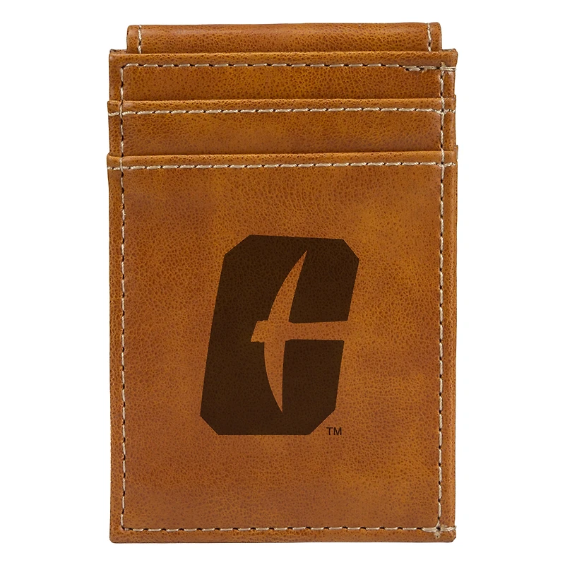 Brown Charlotte 49ers Front Pocket Wallet
