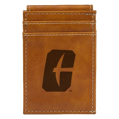 Brown Charlotte 49ers Front Pocket Wallet