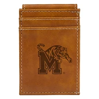 Brown Memphis Tigers Front Pocket Wallet
