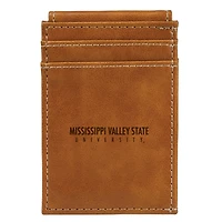 Brown Mississippi Valley State Delta Devils Front Pocket Wallet