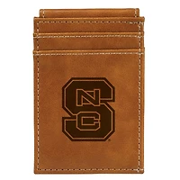 Brown NC State Wolfpack Front Pocket Wallet