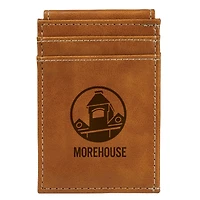Brown Morehouse Maroon Tigers Front Pocket Wallet