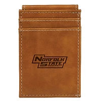 Brown Norfolk State Spartans Front Pocket Wallet