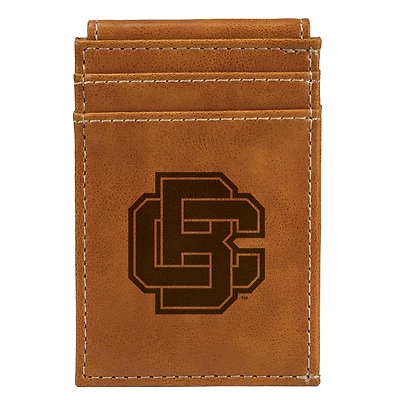 Brown Bethune-Cookman Wildcats Front Pocket Wallet