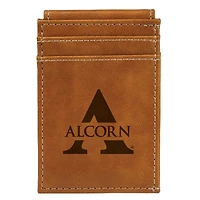 Brown Alcorn State Braves Front Pocket Wallet