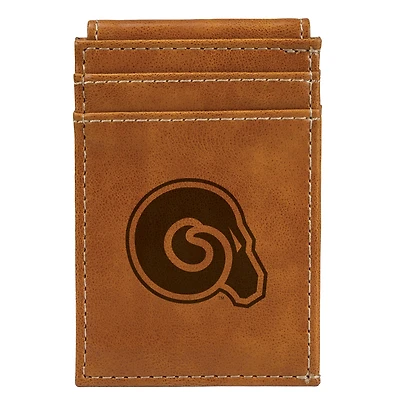 Brown Albany State Golden Rams Front Pocket Wallet