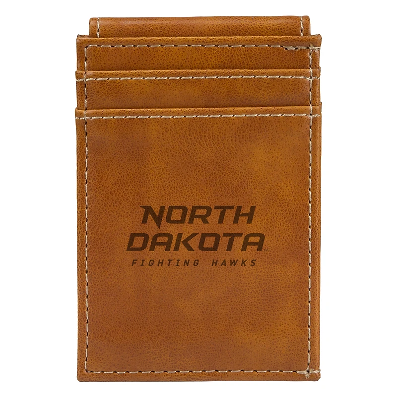 Brown North Dakota Front Pocket Wallet