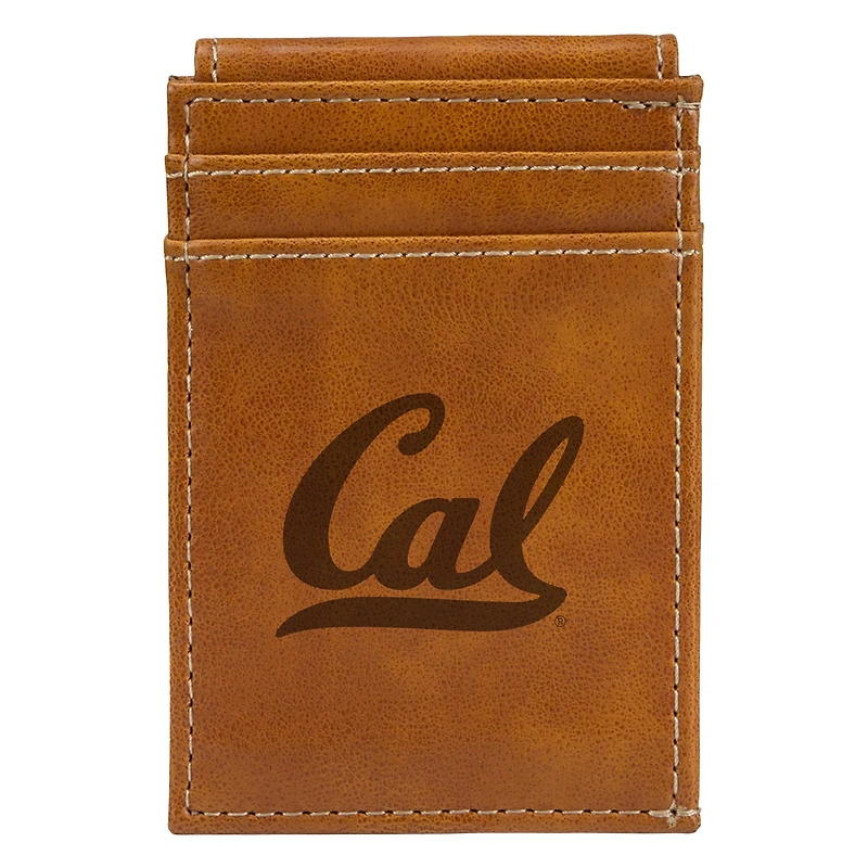 Brown Cal Bears Front Pocket Wallet