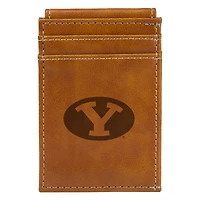 Brown BYU Cougars Front Pocket Wallet