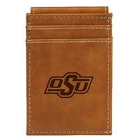 Brown Oklahoma State Cowboys Front Pocket Wallet