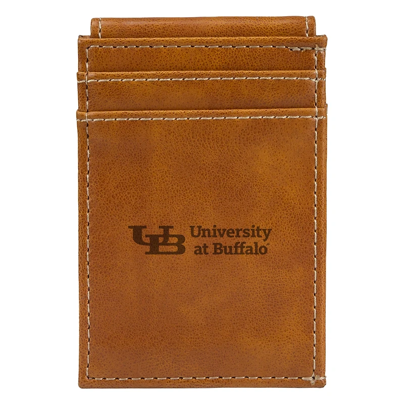 Brown Buffalo Bulls Front Pocket Wallet