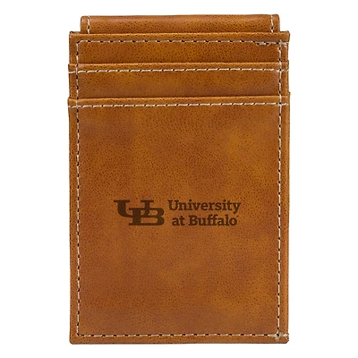 Brown Buffalo Bulls Front Pocket Wallet