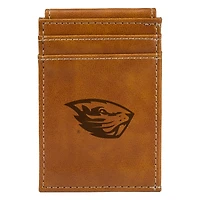 Brown Oregon State Beavers Front Pocket Wallet