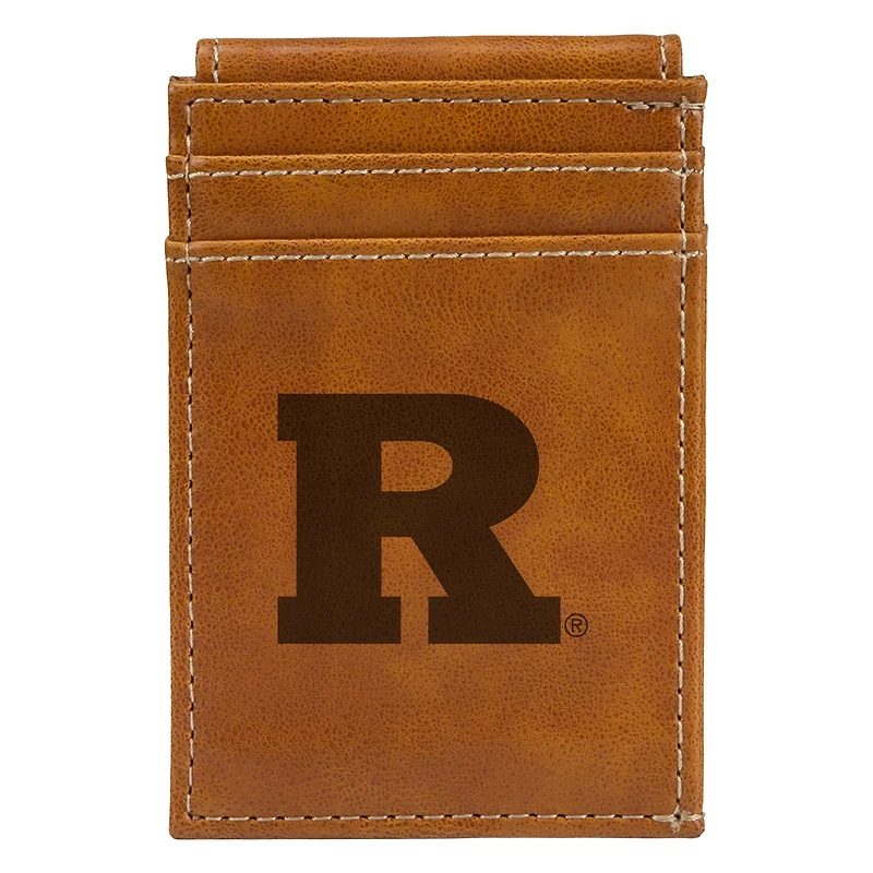 Brown Rutgers Scarlet Knights Front Pocket Wallet