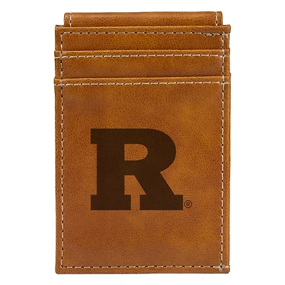 Brown Rutgers Scarlet Knights Front Pocket Wallet