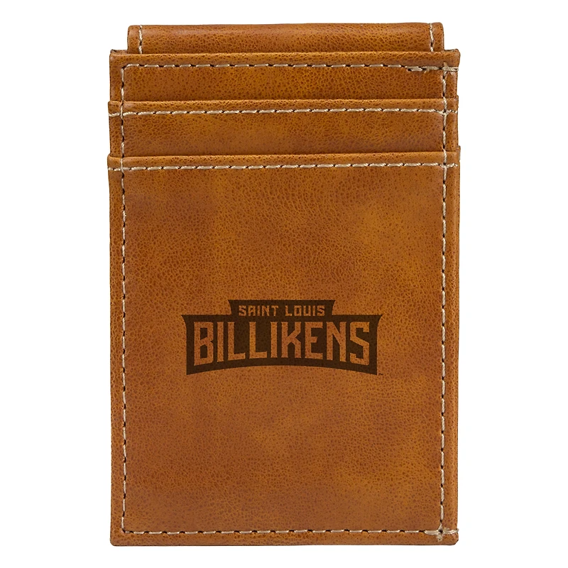 Brown Saint Louis Billikens Front Pocket Wallet