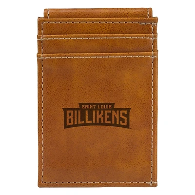 Brown Saint Louis Billikens Front Pocket Wallet