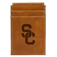Brown USC Trojans Front Pocket Wallet
