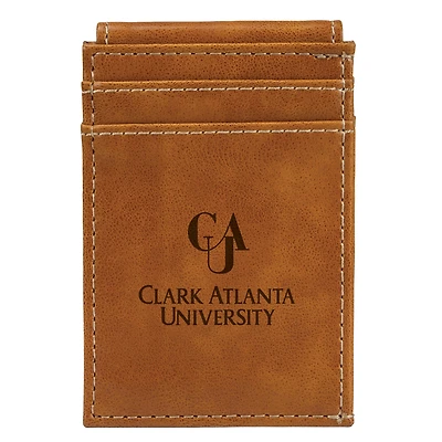 Brown Clark Atlanta University Panthers Front Pocket Wallet