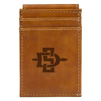 Brown San Diego State Aztecs Front Pocket Wallet