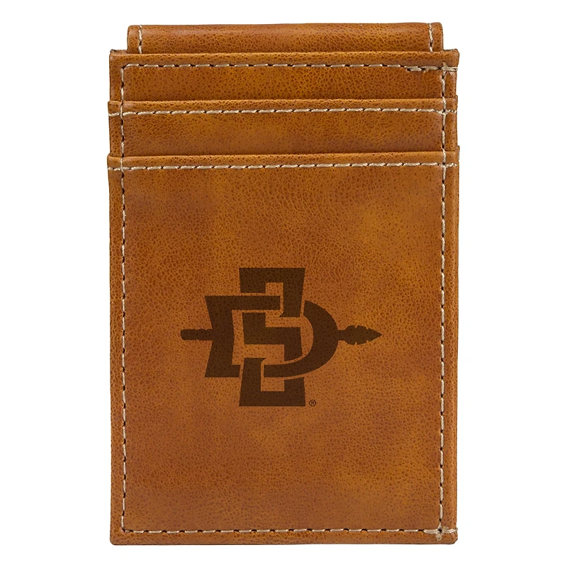 Brown San Diego State Aztecs Front Pocket Wallet