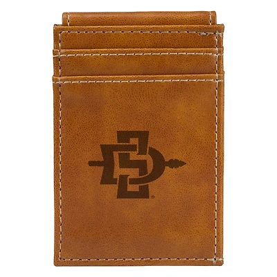 Brown San Diego State Aztecs Front Pocket Wallet