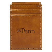 Brown Pennsylvania Quakers Front Pocket Wallet