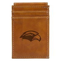 Brown Southern Miss Golden Eagles Front Pocket Wallet