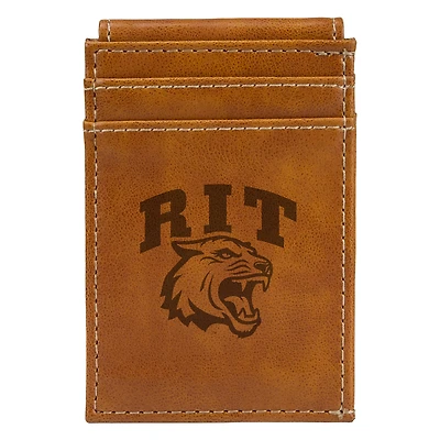 Brown Rochester Institute of Technology Tigers Front Pocket Wallet