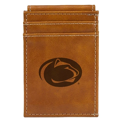 Brown Penn State Nittany Lions Front Pocket Wallet