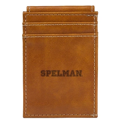 Brown Spelman College Jaguars Front Pocket Wallet