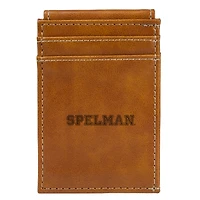 Brown Spelman College Jaguars Front Pocket Wallet