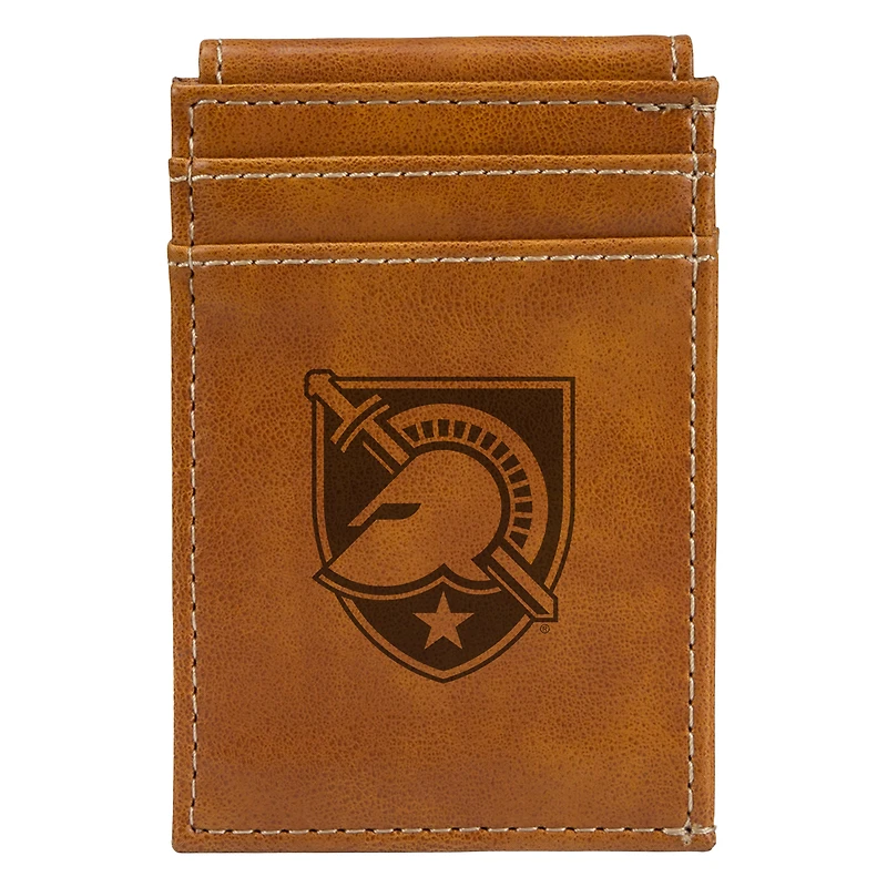 Brown Army Black Knights Front Pocket Wallet