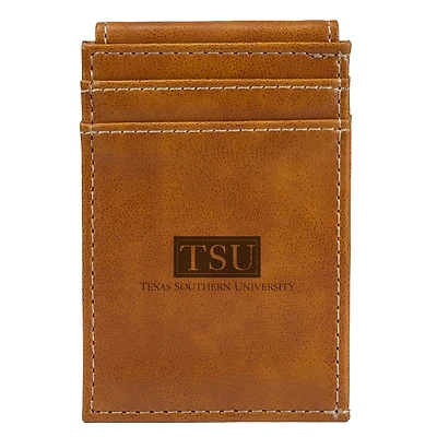 Brown Texas Southern Tigers Front Pocket Wallet