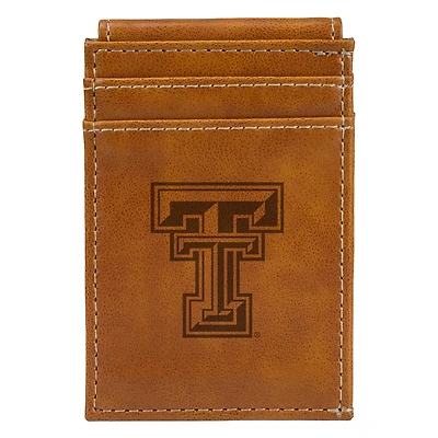 Brown Texas Tech Red Raiders Front Pocket Wallet