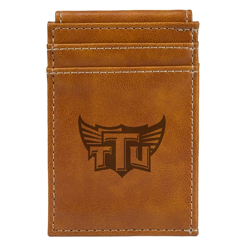 Brown Tennessee Tech Golden Eagles Front Pocket Wallet