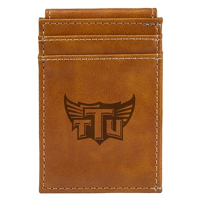 Brown Tennessee Tech Golden Eagles Front Pocket Wallet