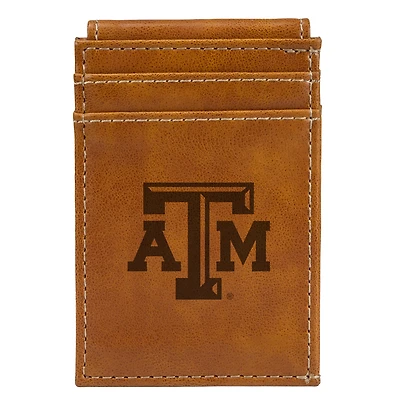 Brown Texas A&M Aggies Front Pocket Wallet