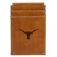 Brown Texas Longhorns Front Pocket Wallet