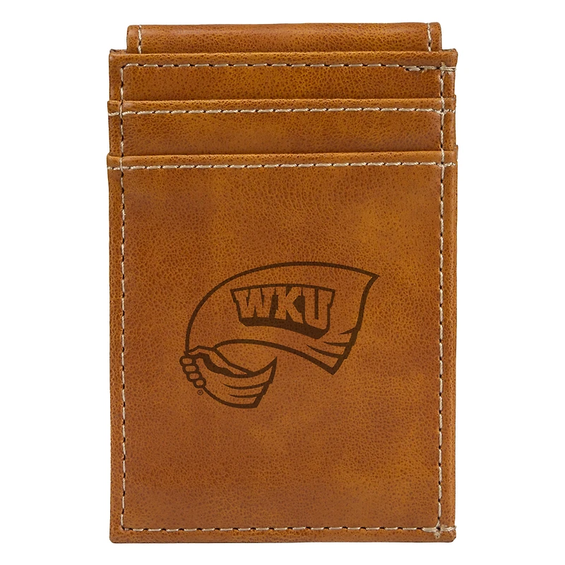 Brown Western Kentucky Hilltoppers Front Pocket Wallet