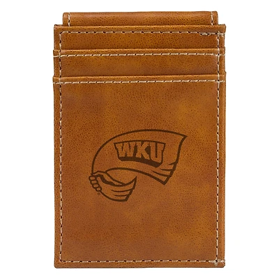Brown Western Kentucky Hilltoppers Front Pocket Wallet