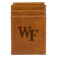Brown Wake Forest Demon Deacons Front Pocket Wallet