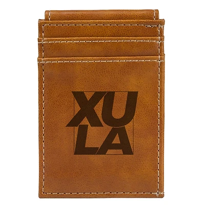 Brown Xavier University of Louisiana Gold Rush Front Pocket Wallet