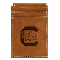 Brown South Carolina Gamecocks Front Pocket Wallet