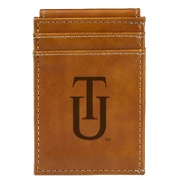 Brown Tuskegee Golden Tigers Front Pocket Wallet