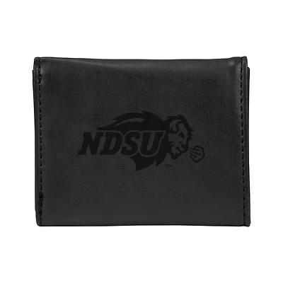 Black NDSU Bison Trifold Wallet