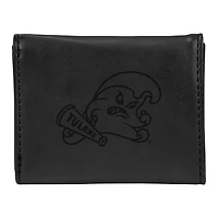 Black Tulane Green Wave Trifold Wallet