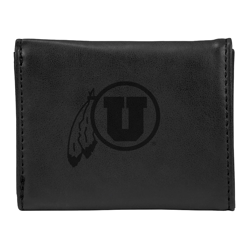 Black Utah Utes Trifold Wallet